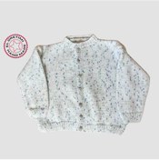 Resim Uretti - Kadir 7704 - El Yapımı Örgü Bebek Hırka - 12 Ay Beyaz 