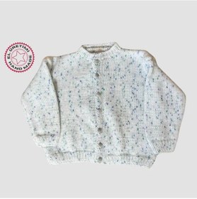 Resim Uretti - Kadir 7704 - El Yapımı Örgü Bebek Hırka - 12 Ay Beyaz 