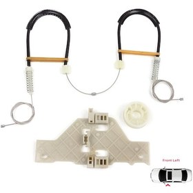 Resim Citroen C4 MK1 2004-2014 4/5 Kapı İçin Ön Sol Cam Kriko Seti 