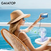 Resim Gaiatop El Tipi Fan, Katlanabilir, Çantaya Kolayca Yerleştirilebilir, Açık Hava Hızlı Soğutma, Aile ve Arkadaşlar İçin Uygun 
