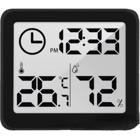 Resim Mectime LCD Elektronik Dijital Sıcaklık Nem Ölçer Termometre Higrometre Ev Ofis Sıcaklık ve Nem Ölçer(Yurt Dışından) 
