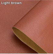 Resim Kendinden Deri İçin Onarım Yama Bant Ev Dıy Fix Kanepe Moto Araba Koltuğu Light Brown 100x138cm 