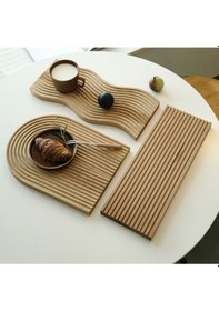 Resim Ahşap Sunum Tahtası , Ahşap Servis Tabağı , Ahşap Kesme Tahtası Ahşap 