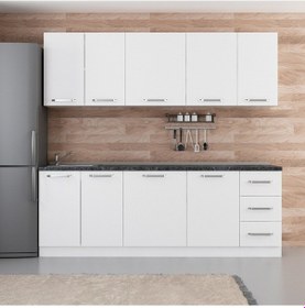 Resim Minar 230 Cm Mutfak Dolabı Beyaz 230-B1 Beyaz 