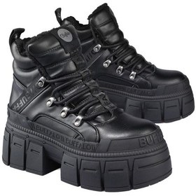 Resim Oxford Klasik Kadın 1622608 Buffalo Gospher Hıke Mıd Pad - Vegan Nappa- Black Siyah 