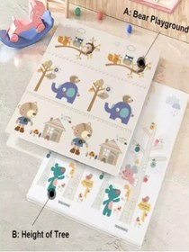 Resim elfobaby Little Friends - Katlanabilir - Çift Yönlü - Oyun Halısı ve Matı 150X180X1 (Taşıma Çantalı) 