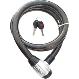 Resim Motoanl Motosiklet Taıwan Kilit Halat Kalın Kablo Çelik Tel 25*2000 Motor Kilit 