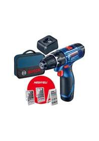 Resim Bosch GSB 120-LI 2.0Ah Tek Akülü Delme Vidalama Makinesi 39 Parça Çantalı Set - 06019g8126 