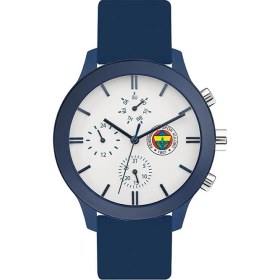 Resim Quantum F1085.939 Fenerbahçe Erkek Kol Saati | Koyu Mavi Silikon Kordonlu Lisanslı Taraftar Saati 