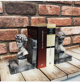 Resim Davud Büst Antik Kitap Tutucu 