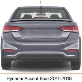 Resim Sunplex Hyundai Accent Blue Bagaj Üstü Spoiler Piano Black 2011-2018 