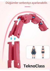 Resim Hulahop Egzersiz Çemberi Egzersiz Halkası Ağırlıklı Bel Karın Kalça Bölgesi Ayarlanabilir Çok Renkli 