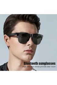 Resim Genel Markalar Unisex Bluetooth 5.3 HIFI Çift Hoparlörlü Akıllı UV HD Güneş Gözlüğü - Dokunmatik Kontrol 