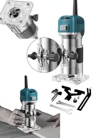 Resim STAXX POWER 6 Kademe Devir Ayarlı 800w Bakır Sargı Formika Traşlama Freze Makinesi 6mm Pens 2 Yıl Garantili 