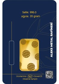 Resim Agakulche 20 Gr 995 24 Ayar Amr Külçe Altın 
