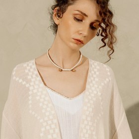 Resim BRASSBALL CHOKER - White 