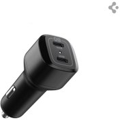 Resim Spigen 65W USB-C 2 Port Araç içi Hızlı Şarj Aleti PPS Destekli Akım Korumalı Güç Adaptörü Type-C ACP02562 