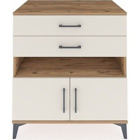 Resim Kronos Şifonyer 2 Raflı 2 Çekmeceli 2 Kapaklı 88x59x96 Çam-ay... Çam 