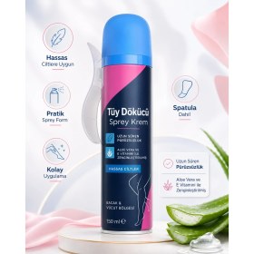 Resim Timion Tüy Dökücü Sprey Krem 150 ml Hassas Ciltler Için Bacak ve Vücut Bölgesi Pratik Kullanım Lü 