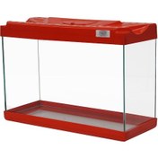 Resim Kanki Pet KP5018 Renkli Kapak Akvaryum Kırmızı 50 CM 