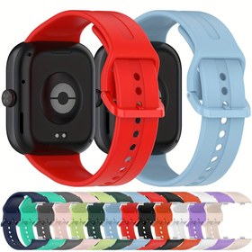 Resim 1 adet Xiaomi/Redmi Watch 5 için Silikon Spor Kayışı - Canlı Düz Renk, Ayarlanabilir Kayış Güvenli Toka Kapatma ile, Erkek ve Kadın Akıllı Saatler için İdeal, Akıllı Saat Aksesuarları 