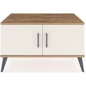 Resim Hyperion Şifonyer 2 Raflı 2 Kapaklı 88x44x48 Çam-aytaşı/antrasit Aytaşı/antrasit 