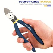 Resim 5/6" Profesyonel Çapraz Kesme Pensesi - Dayanıklı Krom Vanadyum Çelik, Elektrikçiler ve DIY Tamirleri için Çok Amaçlı Tel Sıyırıcı & Kesici 