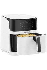 Resim AyrStore Groove Max XXL 7L 1800W WiFi Smart Airfryer Air Fryer Yağsız Sıcak Hava Fritözü Beyaz 