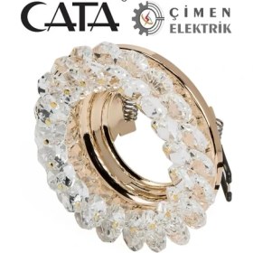 Resim Motto Ticaret Cata Ct 6596 Papatya Kristal Cam Spot Kasası 