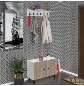 Resim Kenzlife Portmanto Ayakkabılık Ve Askılık Edik3 Crdbyz 53 080 32 Oniki Çift Ayakkabı Kapasitesi Ahşap 