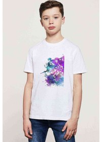 Resim Tshirthane Anime Attack On Titan Baskılı Unisex Çocuk Beyaz T-Shirt (534791628) 