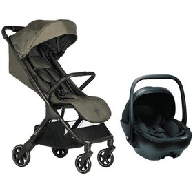 Resim Mını By Easywalker Buggy Snap Travel Sistem Bebek Arabası Manchester Green - Merkürbebe Guardix Anne Kucağı Antrasit 