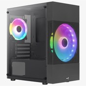 Resim AEROCOOL Atomic Lite 500w 80+ Frgb Fanlı, Mesh Tasarım Ön Panel, Tempered Glass Yan Panel, Bilgisayar Kasası 