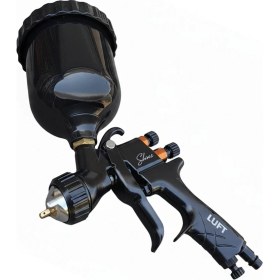 Resim Luft Werkzeuge Luft Black Shine 1.3 mm Profesyonel Üstten Depolu Boya Tabancası - 600 ml 