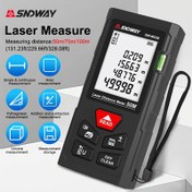 Resim SNDWAY Taşınabilir Lazer Mesafe Ölçer - 50m/70m/100m Mesafe Ölçümü, Yüksek Hassasiyetli Ölçü Bandı Aracı, Pille Çalışan (Piller Dahil Değildir) 