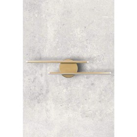 Resim Kahverengi Asya Modern Tasarım Eskitme Renk Gün Işığı Ledli Banyo - Mutfak - Salon LED Duvar 2 Li A 