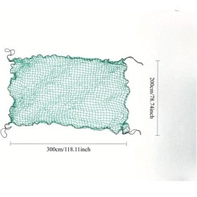 Resim Gateesat Dayanıklı Yeşil Siyah Naylon Ağ Tavan Filesi 78.74x118.11in 
