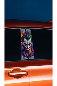 Resim YENİ CREATİVE Araç Kapı Direk Kaplama Folyosu Joker Desenli (SAĞ SOL TAKIM) (2 ADET) - 22x50 Cm 