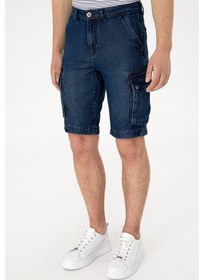 Resim U.s. Polo Assn. Erkek Koyu Mavi Şort Jean 50304389-dn0023 Koyu Mavi 