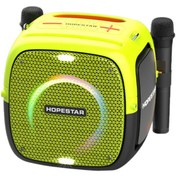 Resim Hopestar Party One RGB Işıklı Standlı Çift Mikrofonlu 80W IPX6 Suya Dayanıklı Bluetooth Hoparlör 