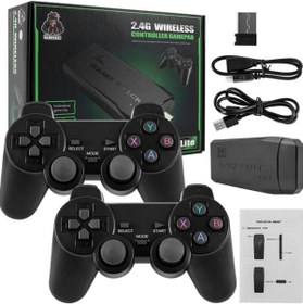 Resim Zhltools 20000 Oyunlu 2.4G Kablosuz Çift Kol Retro Atari Game Stick Taşınabilir mini oyun çubuğu 