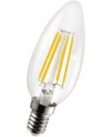 Resim Ecolite 5'li Paket 4w Rustik Led Buji Ampul Gün Işığı sarı Işık 