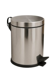 Resim Krem Pedallı Metal Çöp Kovası 3lt Paslanmaz Çelik Iç Kovalı Banyo Tuvalet Mutfak Balkon Ofis Metal 