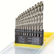 Resim 13 Parça M42 Kobalt Matkap Ucu Seti - Paslanmaz Çelik ve Sert Metaller İçin Yüksek Hızlı Çeliği, 1.5mm-6.5mm Aralığı, Siyah Oksit Kaplama - Profesyoneller ve DIY Tutkunları için İdeal - Metal İşleme ve Delme 