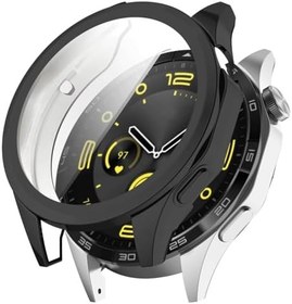 Resim Huawei Watch Gt5 41mm İçin Full kaplama Bumper darbe emici silikon kılıf-SİYAH 