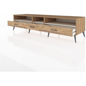 Resim Kronos Tv Ünitesi 3 Raflı 3 Çekmeceli 220x59x51 Çam-aytaşı/çam Aytası/atlas Çam - Atlas Çam 
