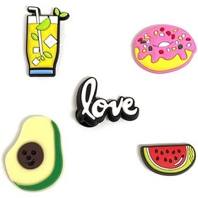 Resim Crocs Terlik Süsü & Renkli Aksesuar 5'Li Paket Jibbitz (481237238)-Standart 