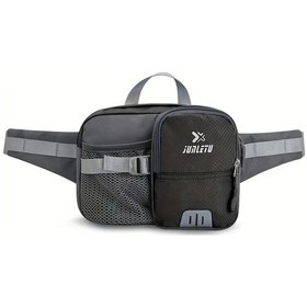 Resim Willowhaven Siyah Ellersiz Belly Bag Koşu Yürüyüş Seyahat İçin Ayarlanabilir Su Matarası Cebi Siyah 