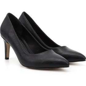 Resim Gönderi(r) Kadın Siyah Sivri Burun İnce Ökçe Topuklu Stiletto 