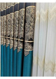 Resim Nivemeshome Milas 671539 Zümrüt Yeşili 1/3 Sık Pileli Fon Perde Apm Zümrüt Yeşil 